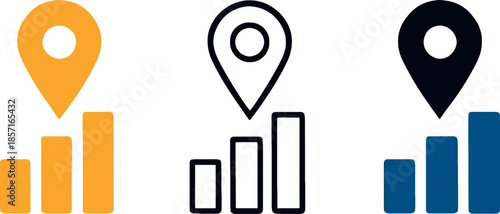 Location Markers with Bar Graphs