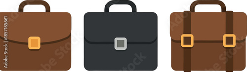 Three Business Briefcases Set