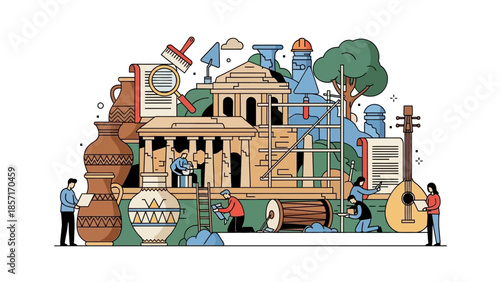 Ancient Civilization Restoration: Archaeology, Art, and Construction