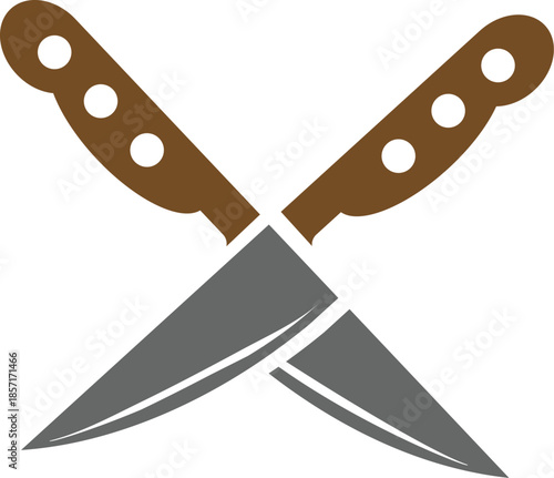 Crossed chef knives icon