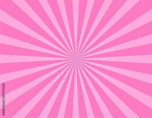 Pink burst radiating outward from a central point, a cheerful design