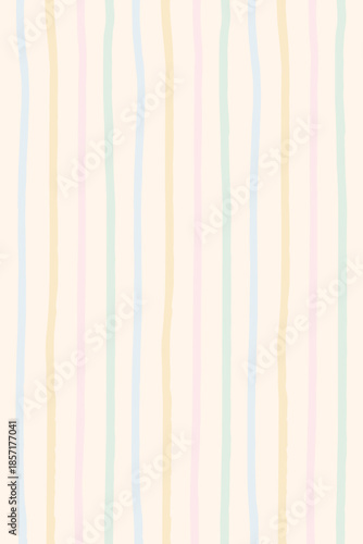 幼稚園・保育園向け やさしい手書きストライプ背景
Soft Hand-Drawn Stripe Background for Kindergarten