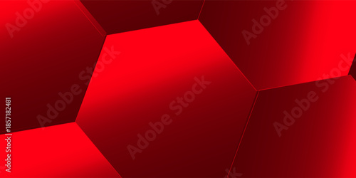 Abstract red background with glowing geometric diagonal.  Futuristic technology concept. Suit for brochure, corporate, website, poster, banner, cover modern. Modern red gradient square shape design