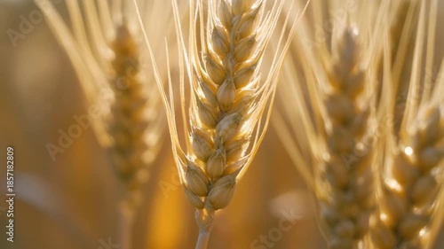 Wallpaper Mural Close-up of golden wheat ears swaying gently in a sunlit field, ready for harvest. Torontodigital.ca
