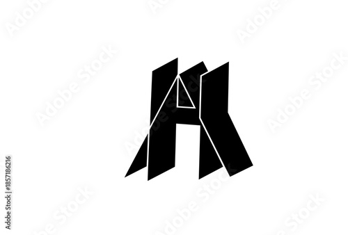 Monogram letter  a dan h 