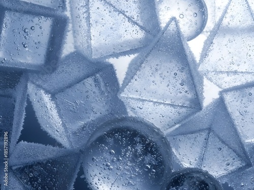 Wallpaper Mural Cute Beautiful Christmas Ornament Frozen Ice Crystals and Bubble Texture Background Torontodigital.ca