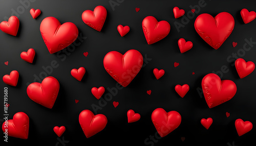 Valentines Day background with hearts. The concept of Valentines Day, 14th February