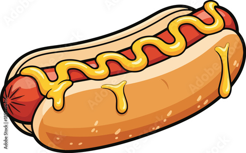 Hot Dog with Mustard