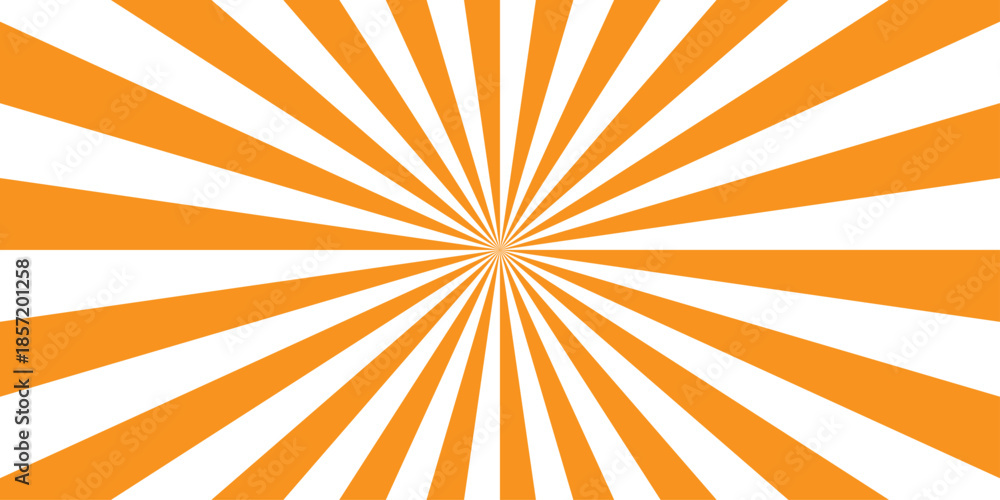 Obraz premium Vector sunray stripe background. Light sunburst glowing background. Sunburst pattern summer social banner. vector illustration pattern beam rays. Spiral radial striped backdrop design.