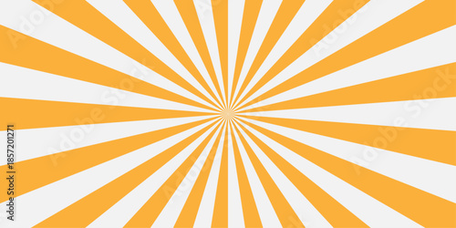 Vector sunray stripe background. Light sunburst glowing background. Sunburst pattern summer social banner. vector illustration pattern beam rays. Spiral radial striped backdrop design.