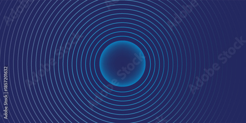 Bright blue dynamic abstract vector background with diagonal lines. 3d cover of business presentation banner for sale event night party. Fast moving soft circle wave line stripe decoration