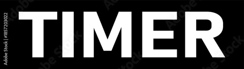 White timer text on a solid black background, featuring a clean and minimalist digital time display.