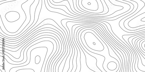 Seamless black and white abstract vector background featuring a geometric wave pattern and floral swirl elements for a stylish textile wallpaper design