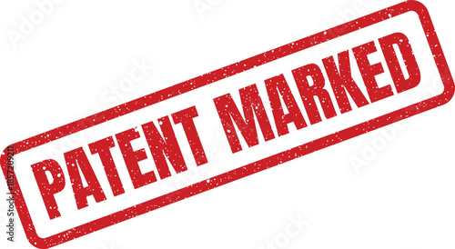 Red grunge effect stamp displaying PATENT MARKED text, indicating legal protection identification