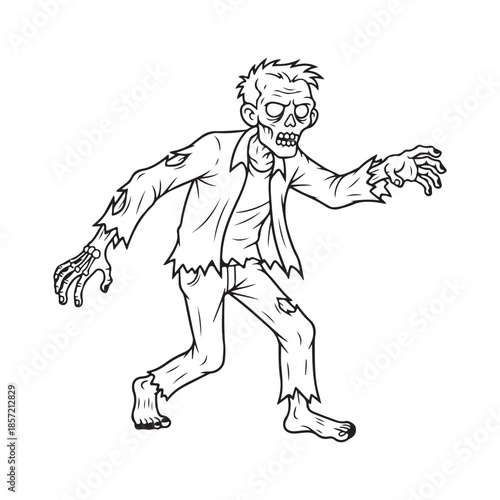 cartoon illustration of a man running