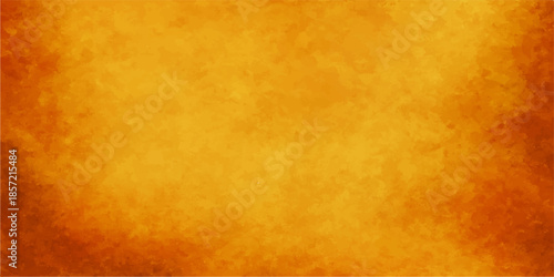 A blank vintage grunge orange background with aged paper texture and stained antique parchment surface for an old retro design backdrop