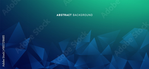 Digital technology futuristic internet network connection dark black background, green abstract cyber information communication, Ai big data science, innovation future tech line illustration vector 3d