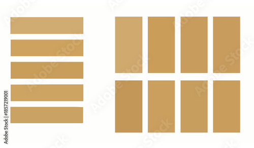 Premium gold gradient swatch palette vector set with luxury metallic chrome colors