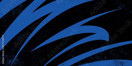 sports background, banner design in blue and black with pointed shapes and empty space. eps 10
