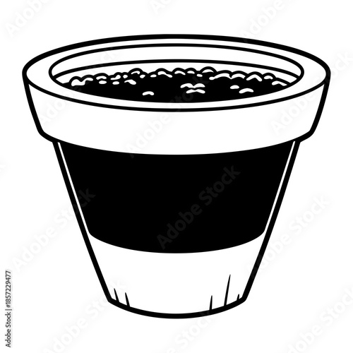 Flower Pot Vector Illustration Flat Gardening Sty (2) vector illustration design 119