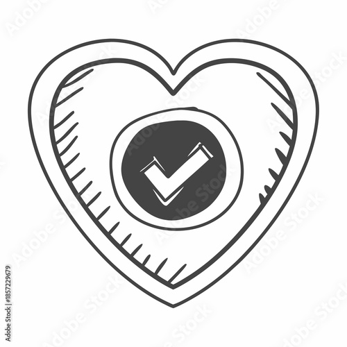 Heart Health Icon Vector Illustration Flat Medica vector illustration design 175