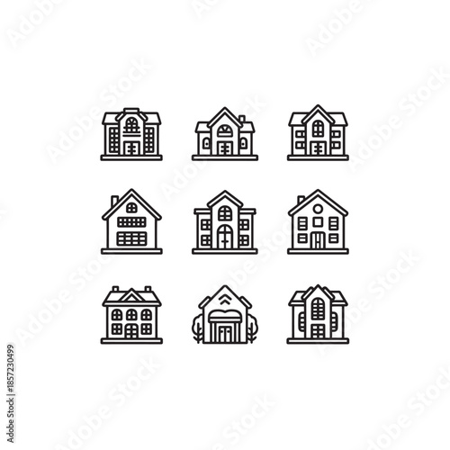 Orphanage icon art modern caring design