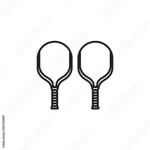 Paddleball Paddle icon art sports concept