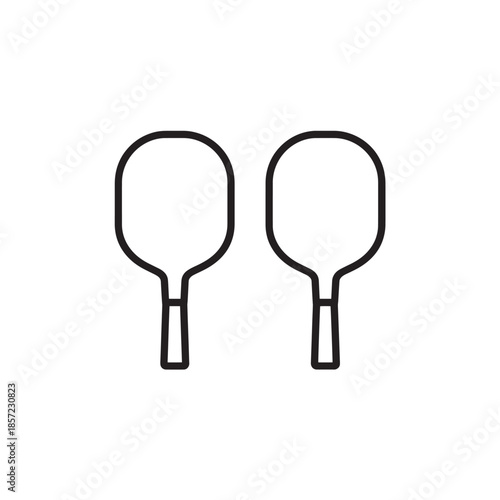 Paddleball Paddle icon art sports concept