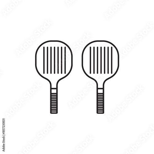 Paddleball Paddle icon art sports concept