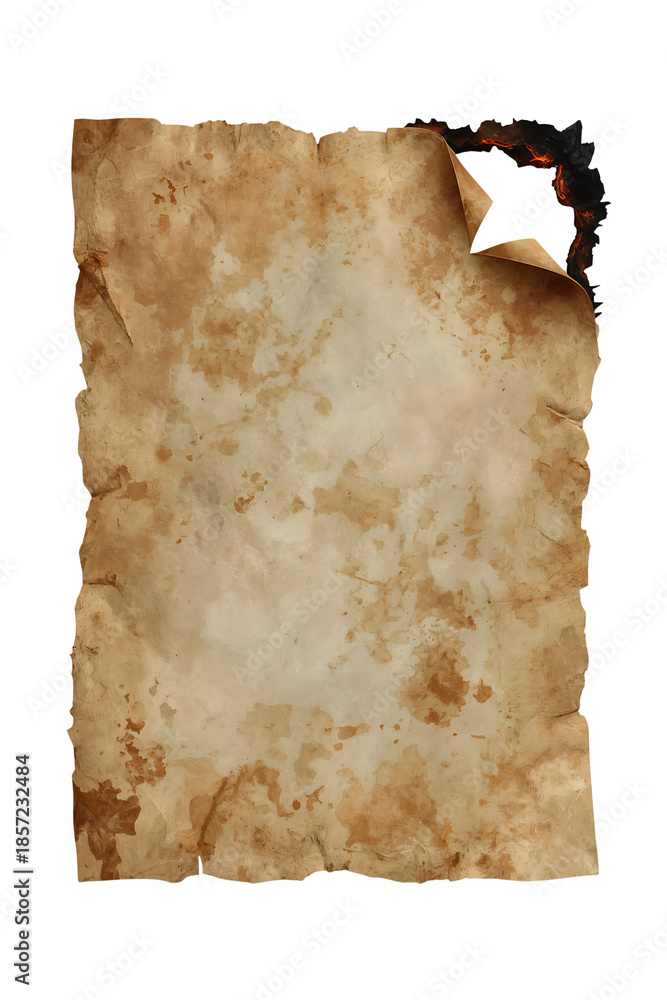 Fototapeta premium Antique Scroll with Burnt Edge