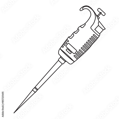 Adjustable Micropipette line icon 
