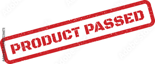 A bold, textured stamp indicating an item has officially completed its rigorous inspection and received final approval