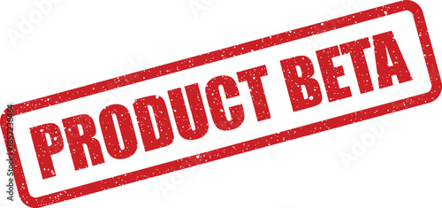 A red rectangular rubber stamp imprint displaying the text PRODUCT BETA indicating an early testing phase