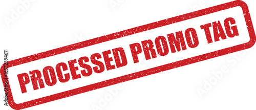 Aged processed promo tag stamp for digital promotions and identification markers