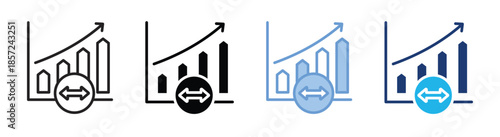 Expansion icon set multiple style collection