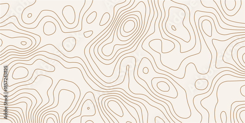 Golden linear pattern on green background. Premium topographic background. Geographic banner for travel.