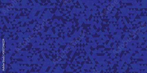 Vector abstract geometric blue low polygon triangle paper wallpaper. origami paper background. gradient grid creative digital business triangular low textile design.