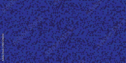 Vector abstract geometric blue low polygon triangle paper wallpaper. origami paper background. gradient grid creative digital business triangular low textile design.