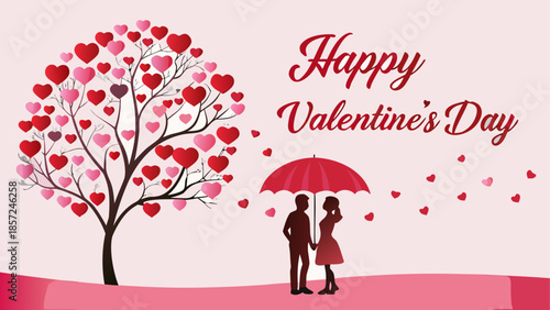 Celebrating love under a heart tree