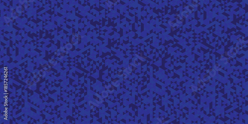 Vector abstract geometric blue low polygon triangle paper wallpaper. origami paper background. gradient grid creative digital business triangular low textile design.