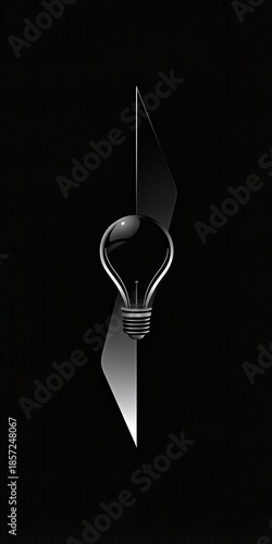 Illuminate a concept with abstract ideas on a dark background