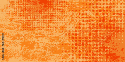 Warm orange yellow gradient background. Autumn color blurred wallpaper. Fall smooth gradation backdrop for banner, poster, leaflet, brochure, booklet. Vector abstract fiery template overlay