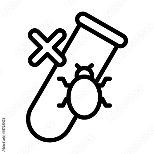 Debugging Vector Line Icon Design