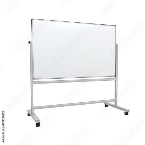Wallpaper Mural Whiteboard on a Wheeled Metal Frame dry erase board isolated on a transparent background Torontodigital.ca