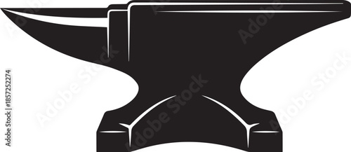 Anvil for blacksmith Symbol icon silhouette vector black on a white background