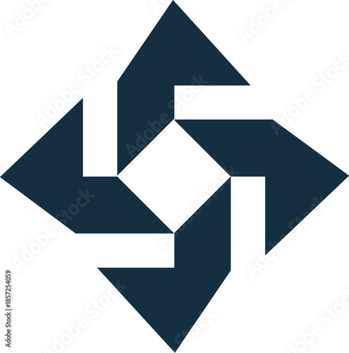 Abstract corporate consulting logo for business strategy and professional branding