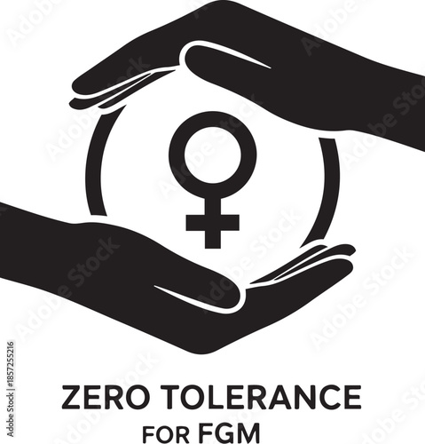 International Day of Zero Tolerance for Female Genital Mutilation – Awareness and Human Rights Concept