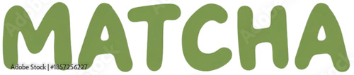 MATCHA Minimal Typography Design Element
