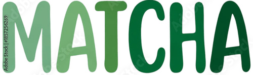 MATCHA Minimal Typography Design Element