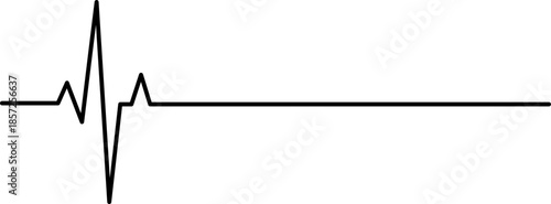 Graph with single pulse wave